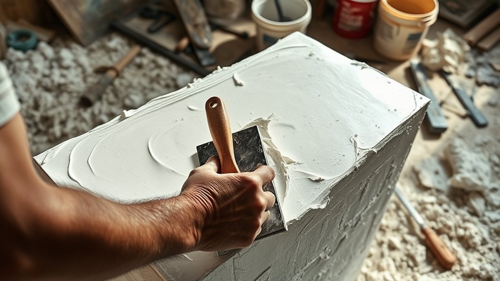 flood damaged home plaster repair